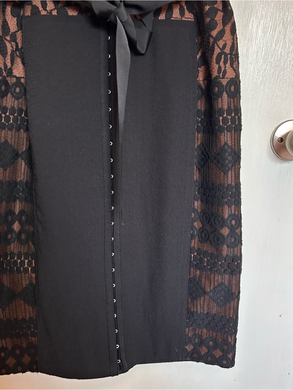 Anthropologie Black Lace Cocktail Dress NWT - Picture 7 of 10